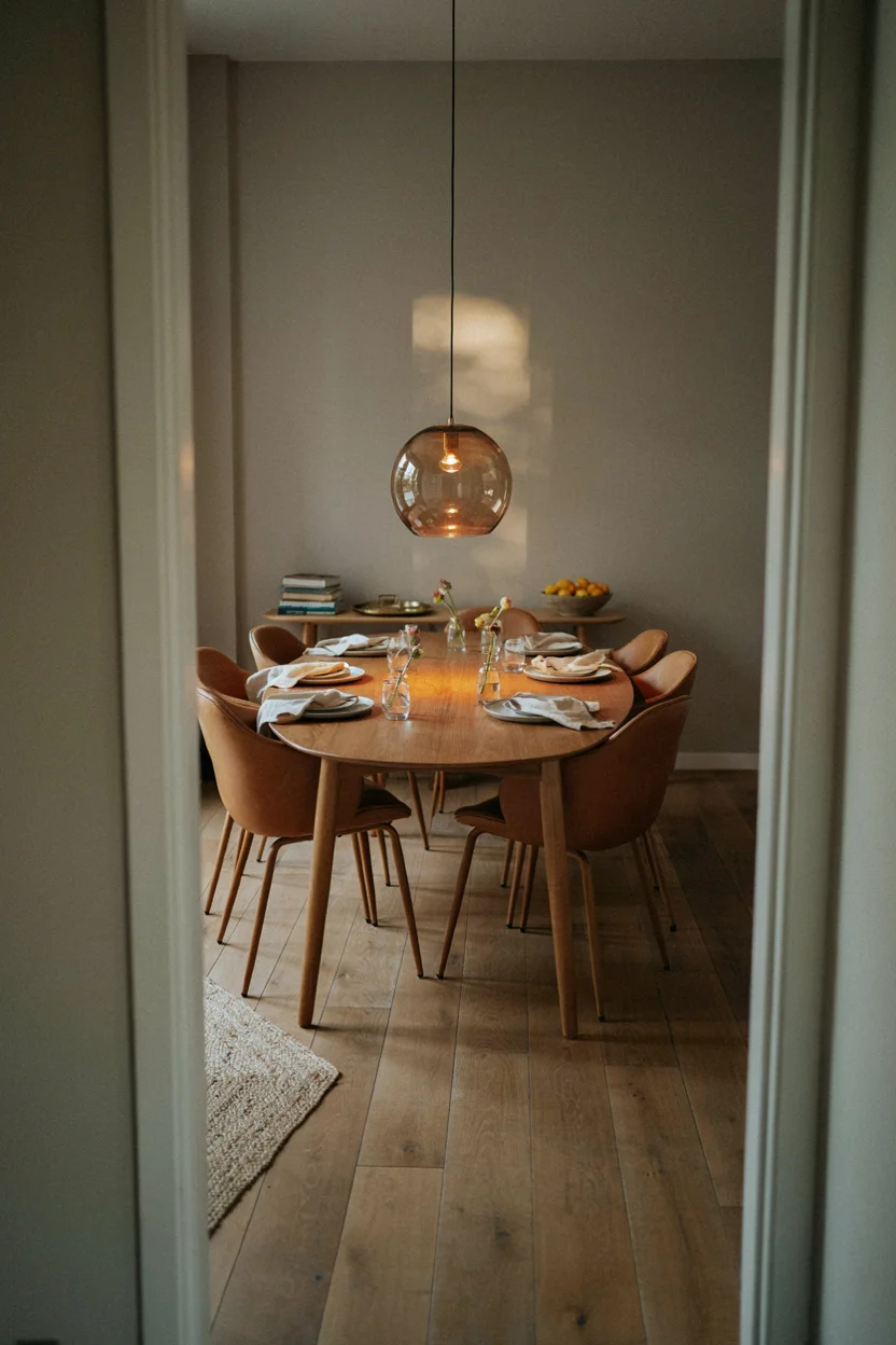  Statement Pendant Lighting Over Dining Table