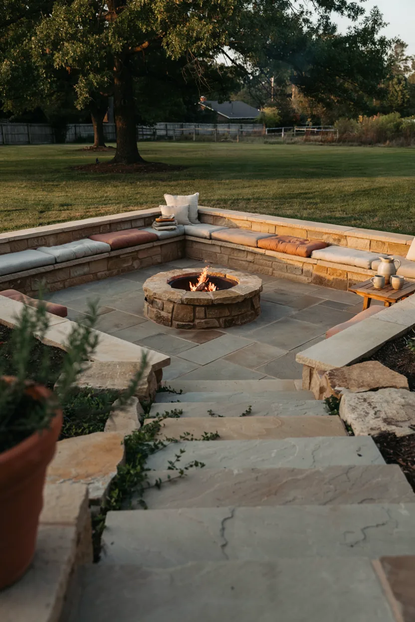 Sunken Fire Pit Lounge