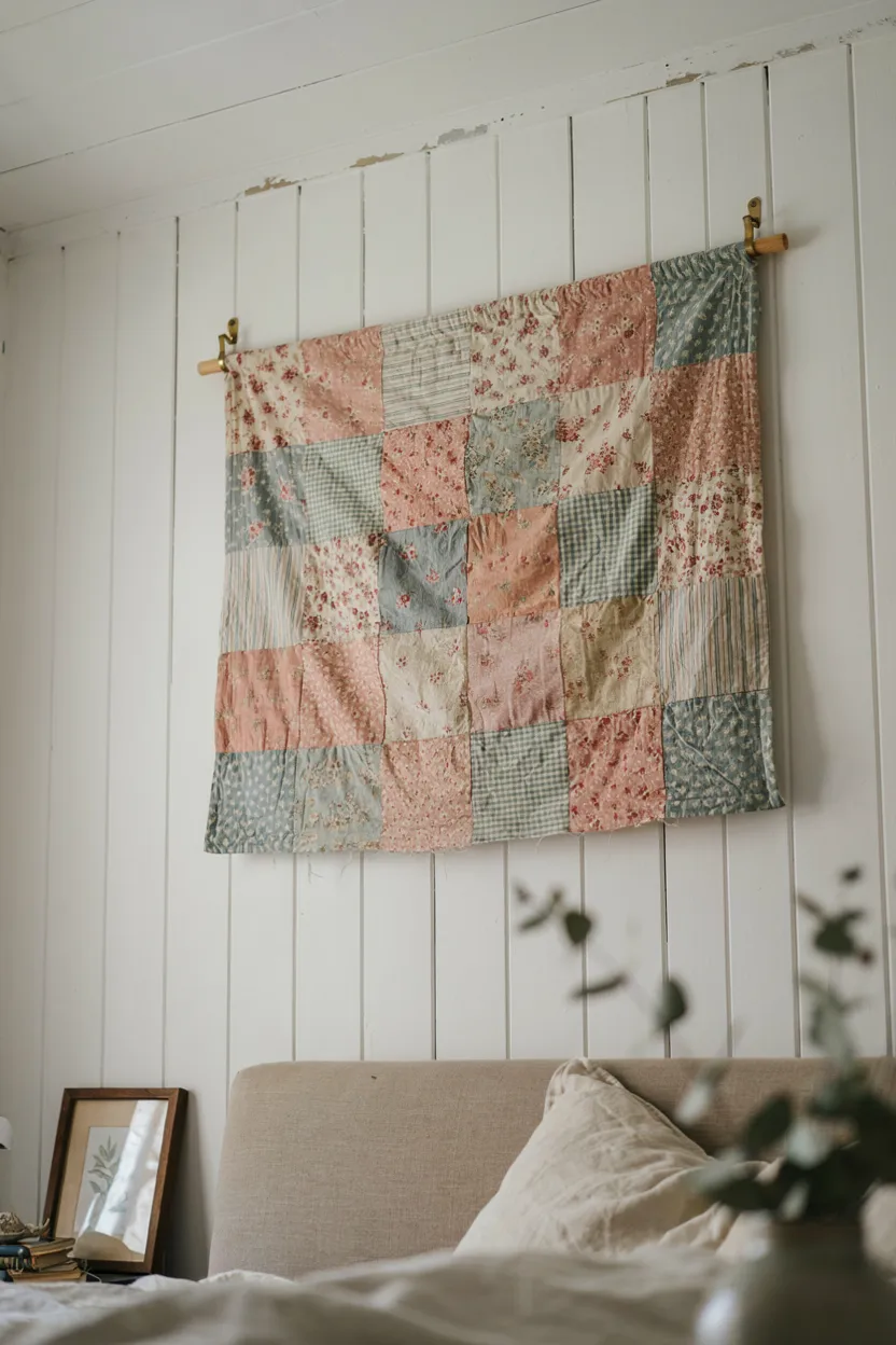 Thrifted Quilt Wall Hanging