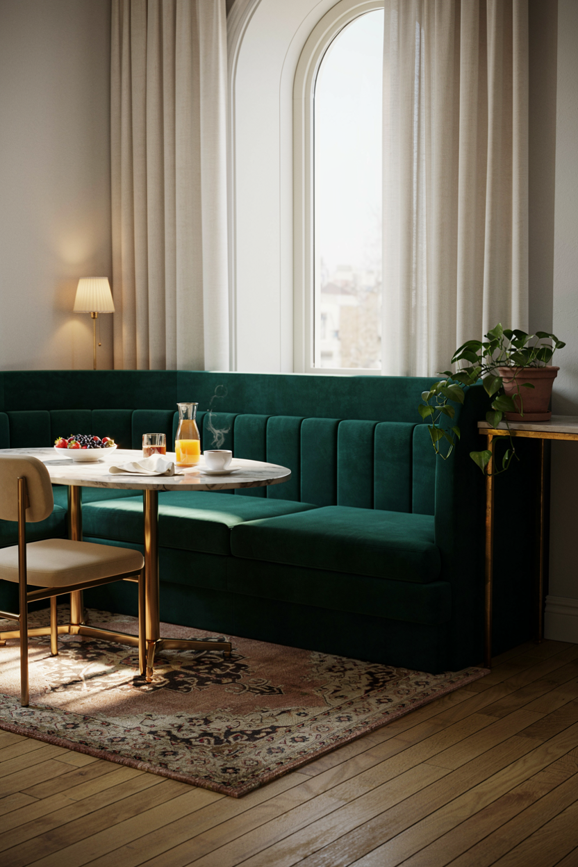  Velvet Cushioned Nook