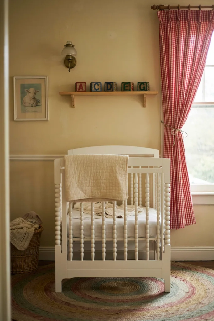 Vintage Alphabet Blocks Nursery Accent