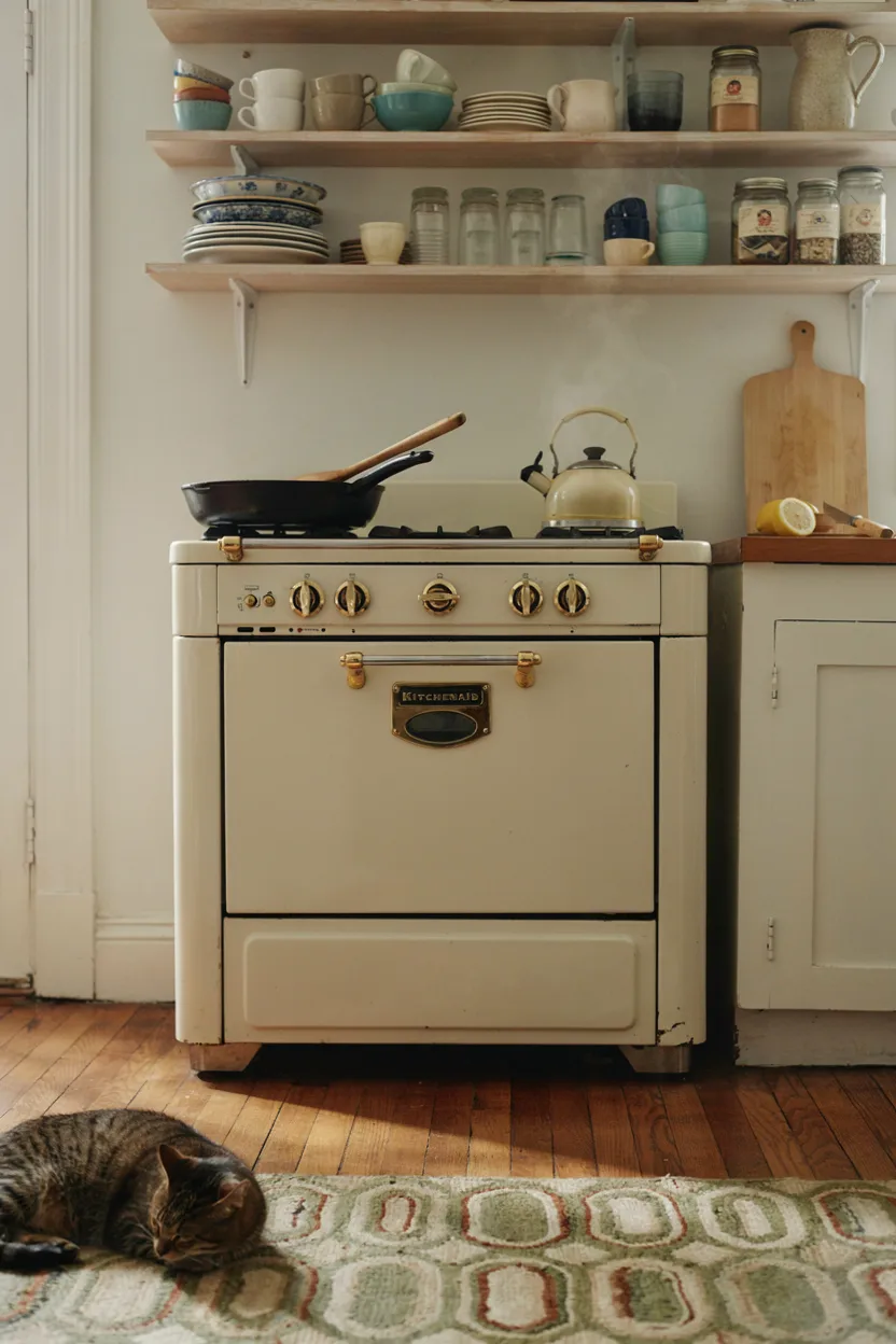 Vintage Enamel Stove