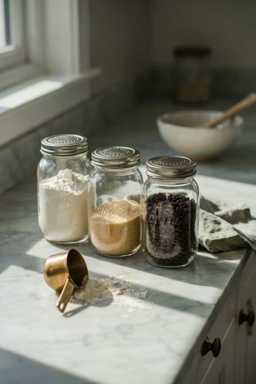 Vintage Glass Canister Storage