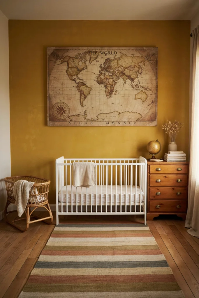 Vintage Map Nursery for Little Explorers