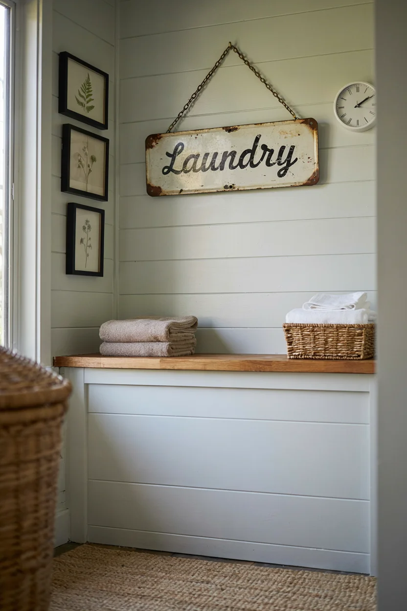 Vintage Signage and Wall Decor Accents