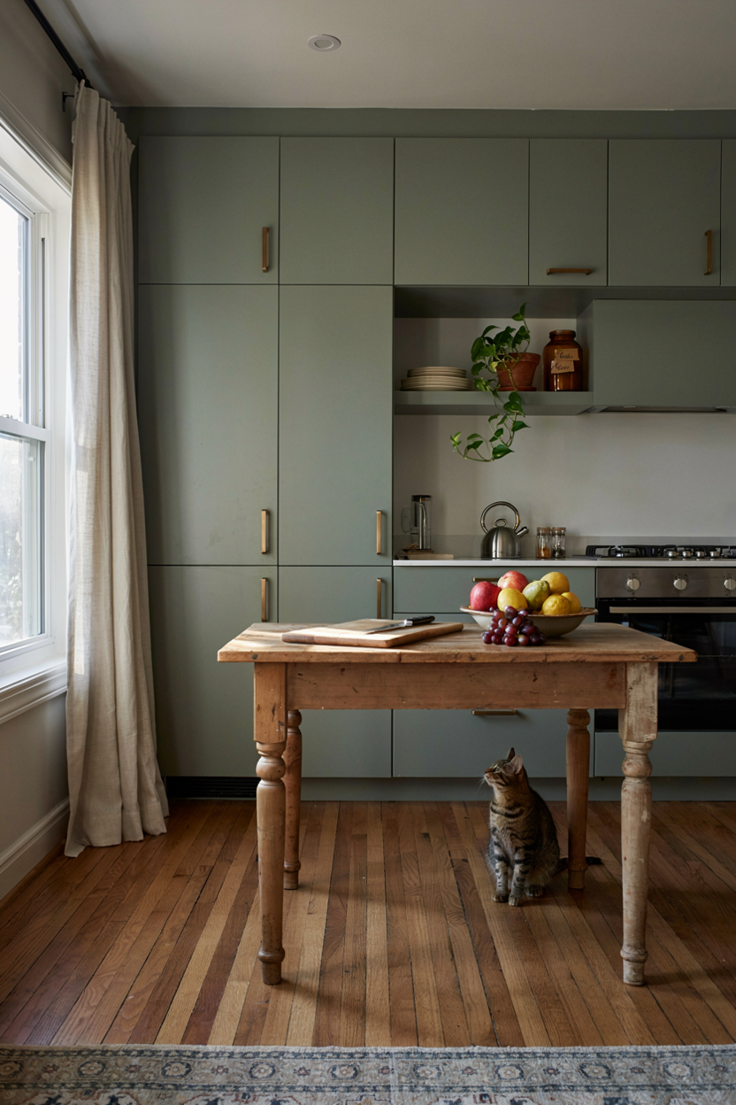  Vintage Table as Kitchen Island