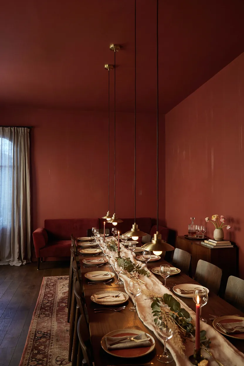 Warm Mahogany Red