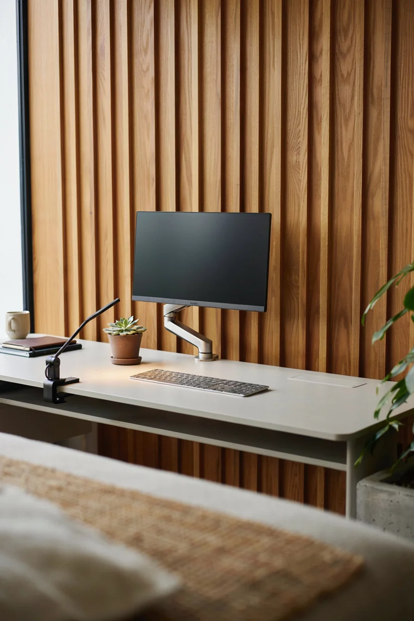 Warm Wood Accents in High-Tech Spaces