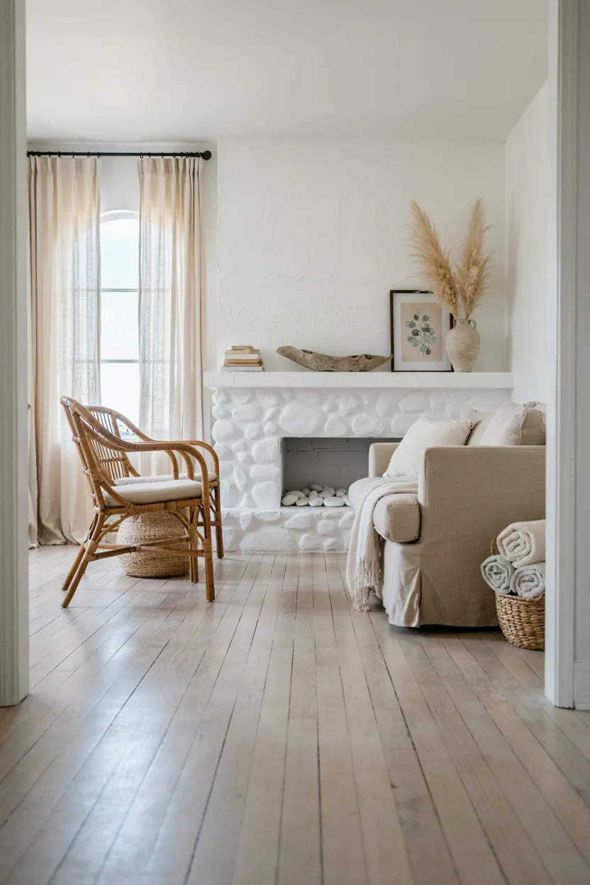  White River Rock Fireplace