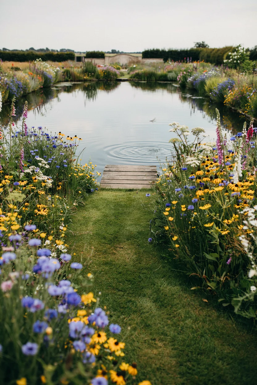Wildflower Meadow Garden Pool