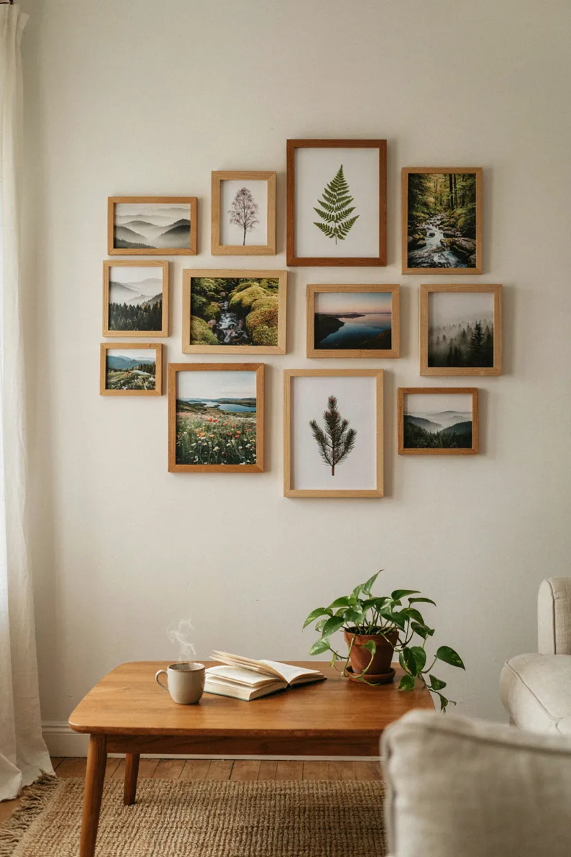 Wood Frame Picture Wall