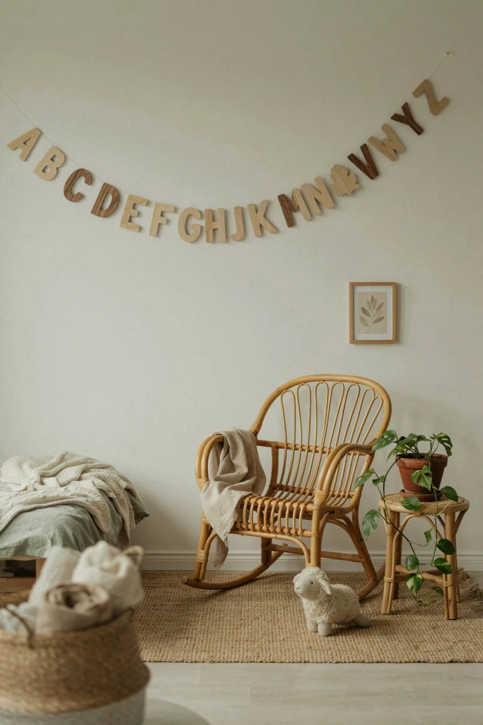 Wooden Alphabet Wall Art