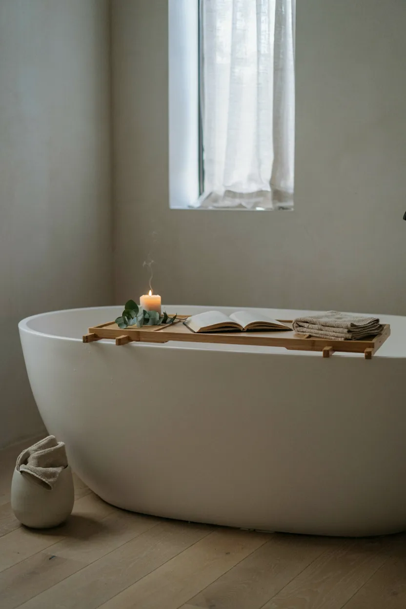Wooden Bath Tray