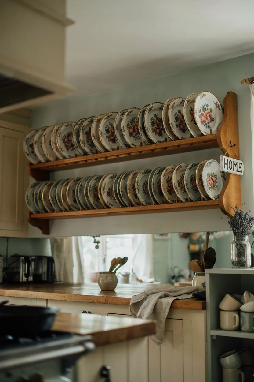 Wooden Plate Rack