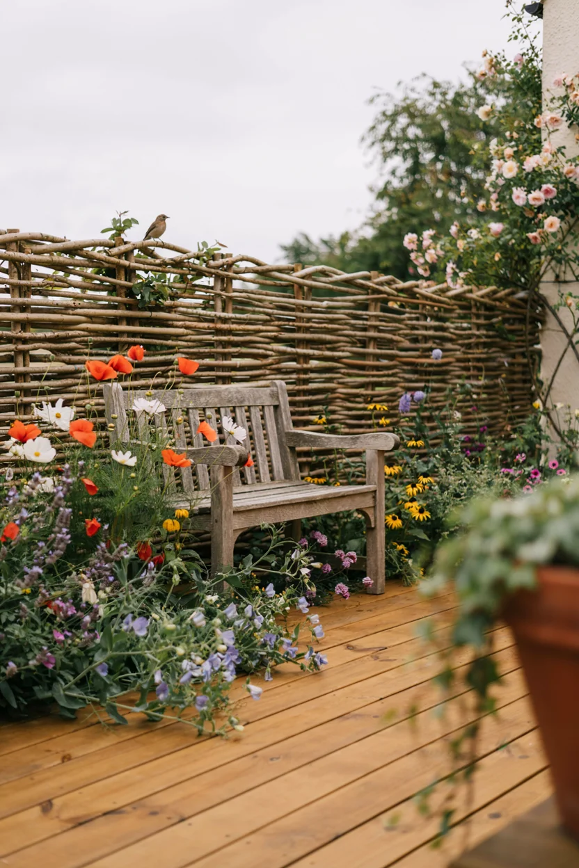 Woven Willow Fencing