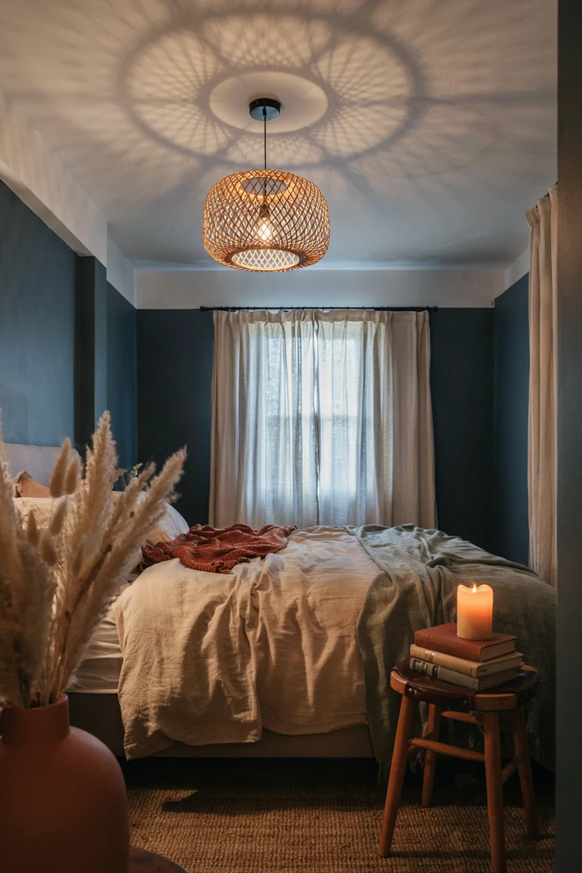 Woven Pendant Lighting for Soft Ambiance