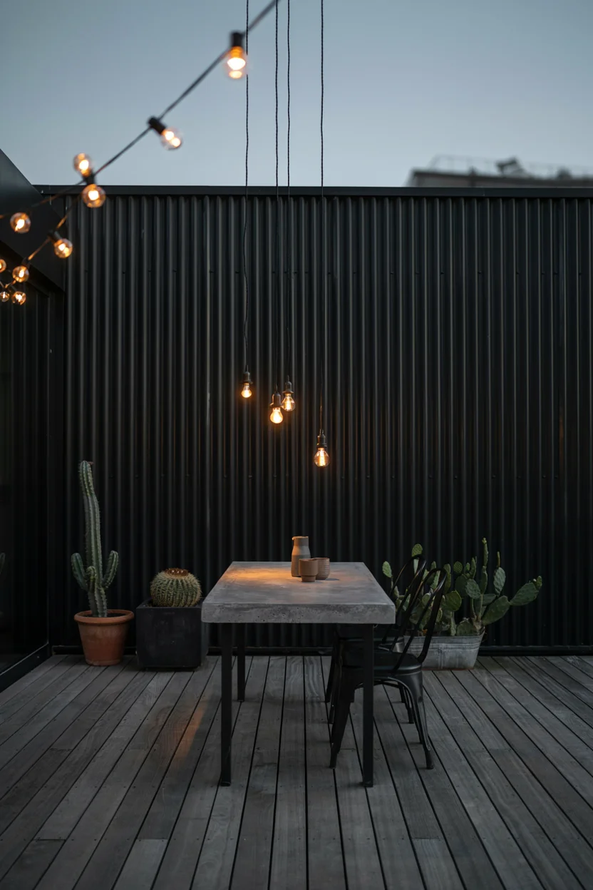 Corrugated Metal Privacy Screens
