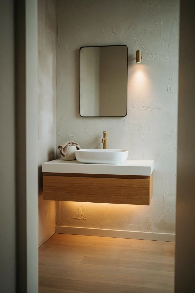 Floating Vanities for Clean Lines