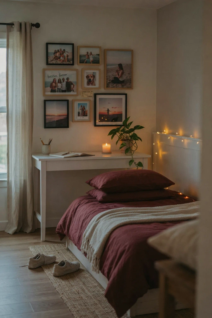 Burgundy Teen or Guest Bedroom