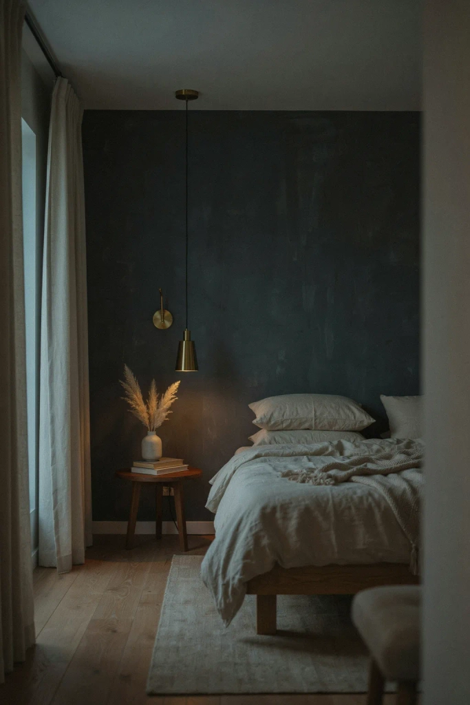 Charcoal Grey Accent Wall