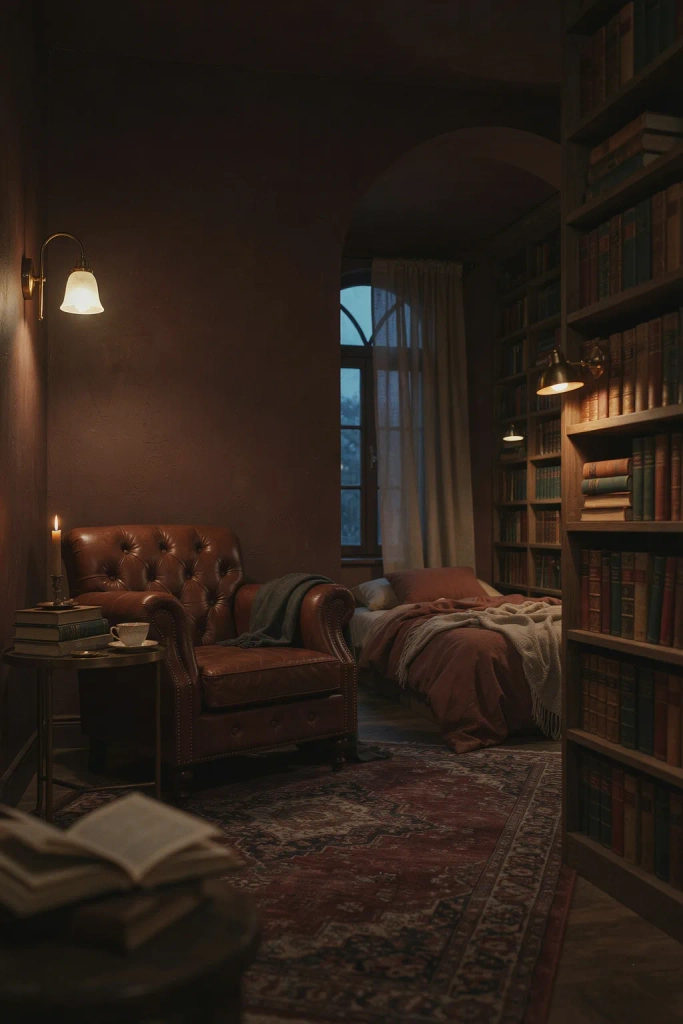 Dark Academia Bedroom