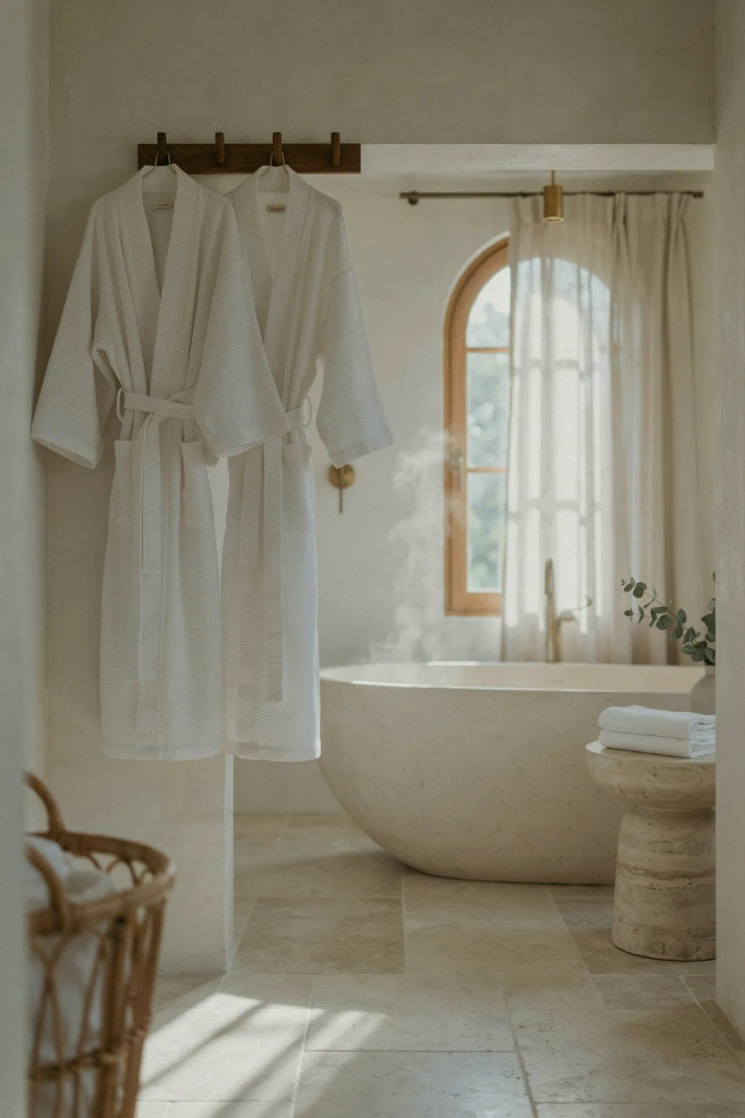 Fluffy Bathrobe Hook Display