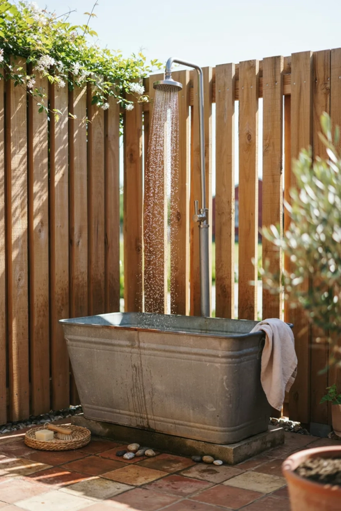 Galvanized Metal Trough Basin
