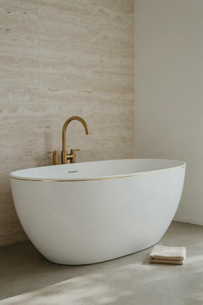 Gold Rimmed Bathtub