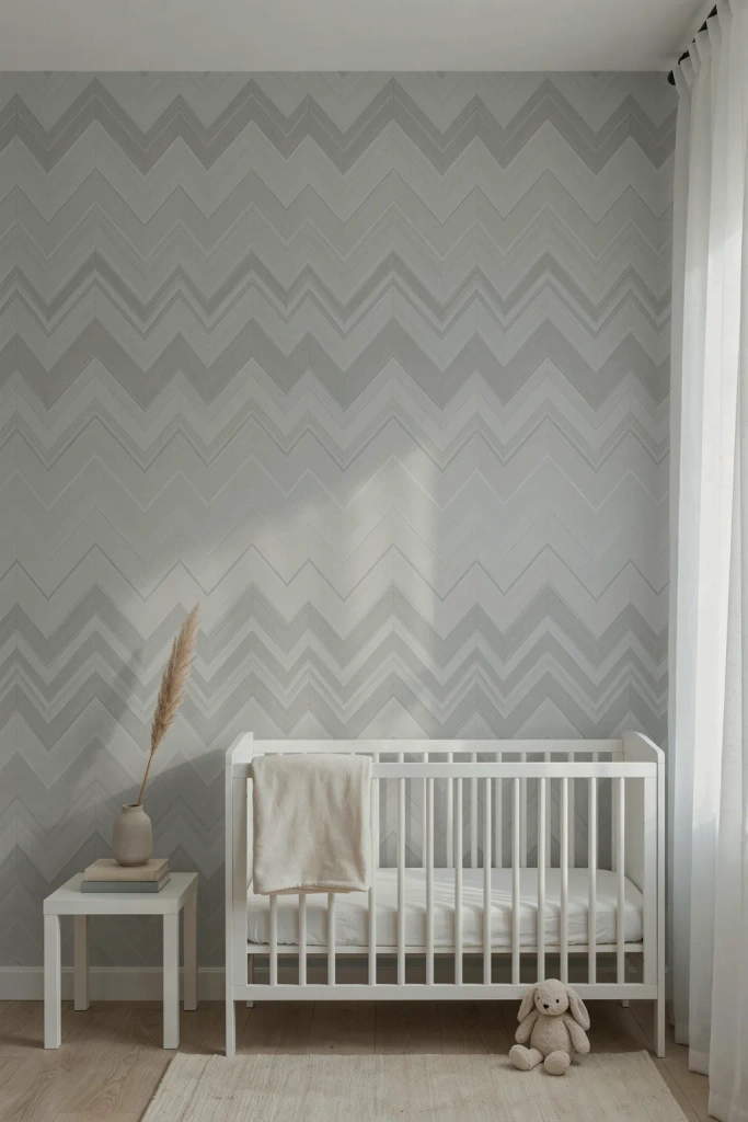  Grey Chevron or Herringbone Pattern