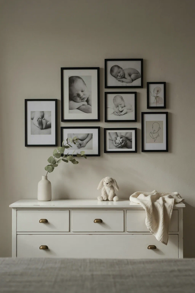 Grey Nursery Gallery Wall