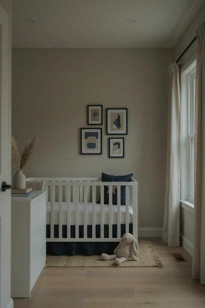  Grey and Navy Nursery