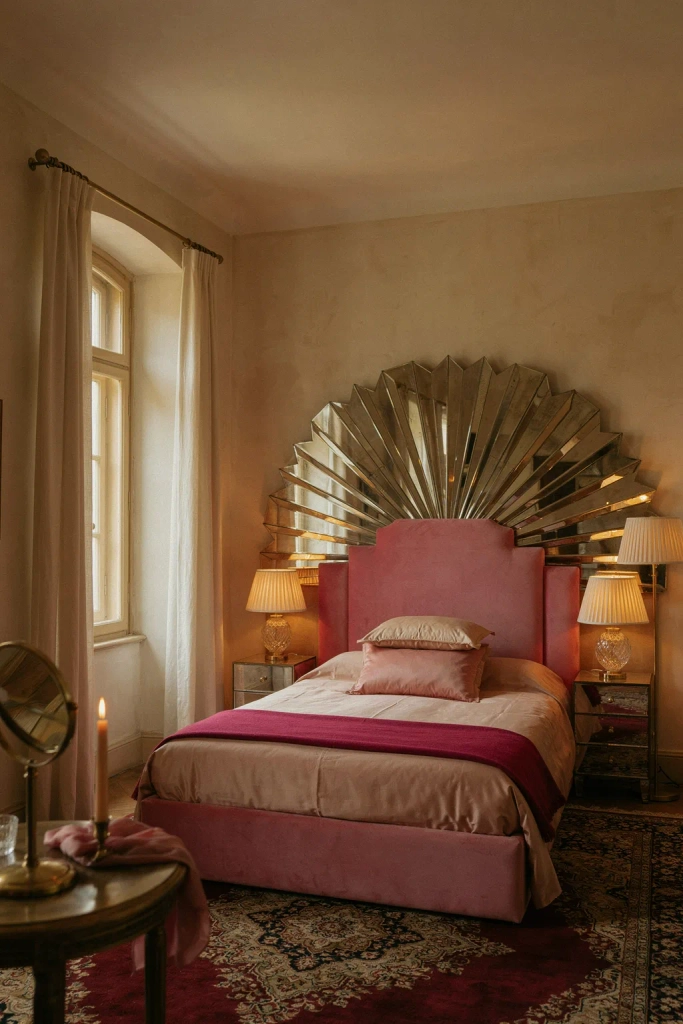 Hot Pink Art Deco Style