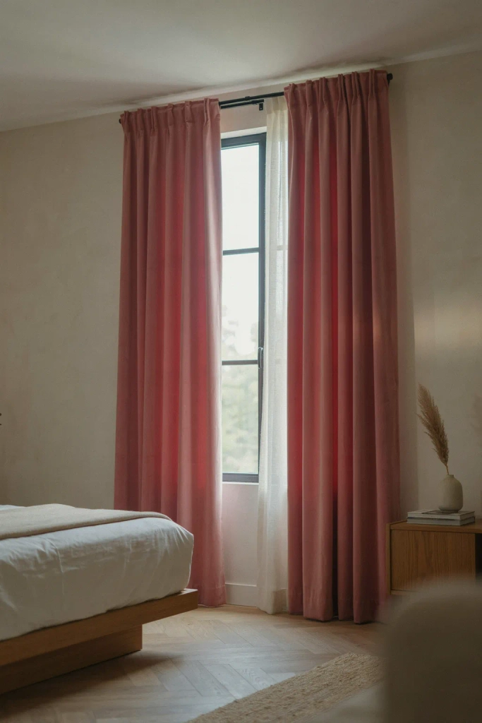  Hot Pink Curtains Feature