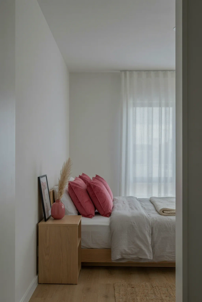 Minimalist Hot Pink Accents