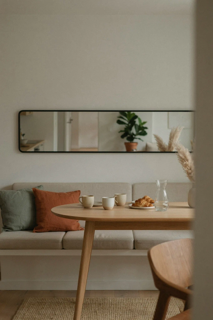  Mirror Above a Bench Seat
