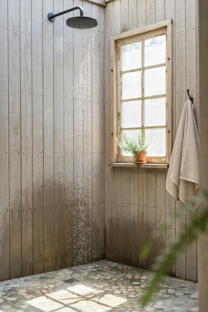 Salvaged Window Frame Detail