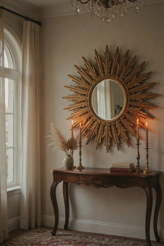 Sunburst Mirror Statement Piece