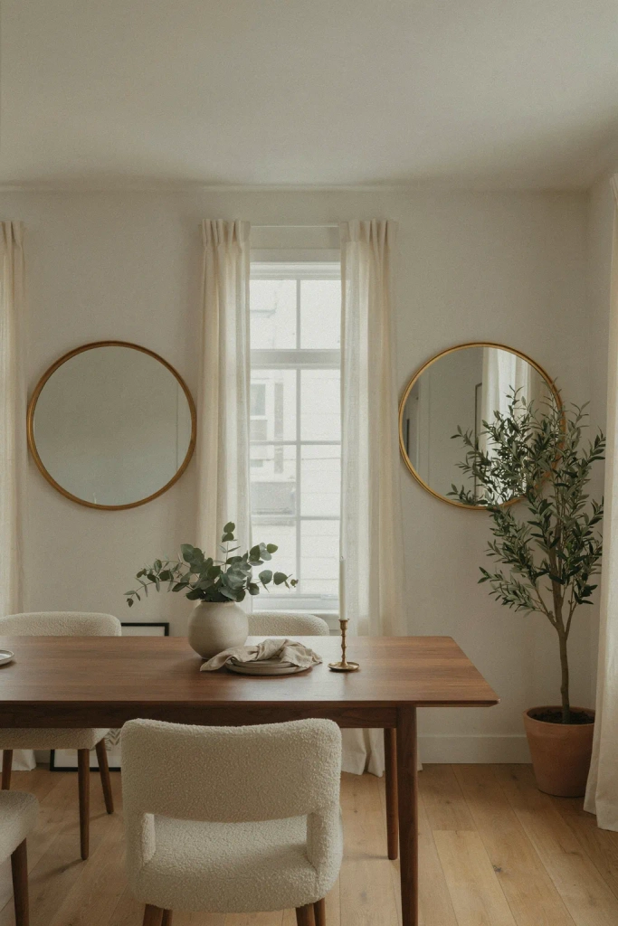 Two Matching Mirrors Symmetrical