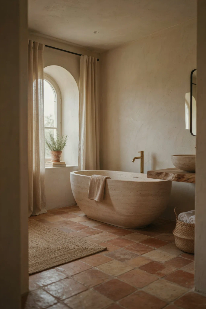 Warm Terracotta Tile Accents