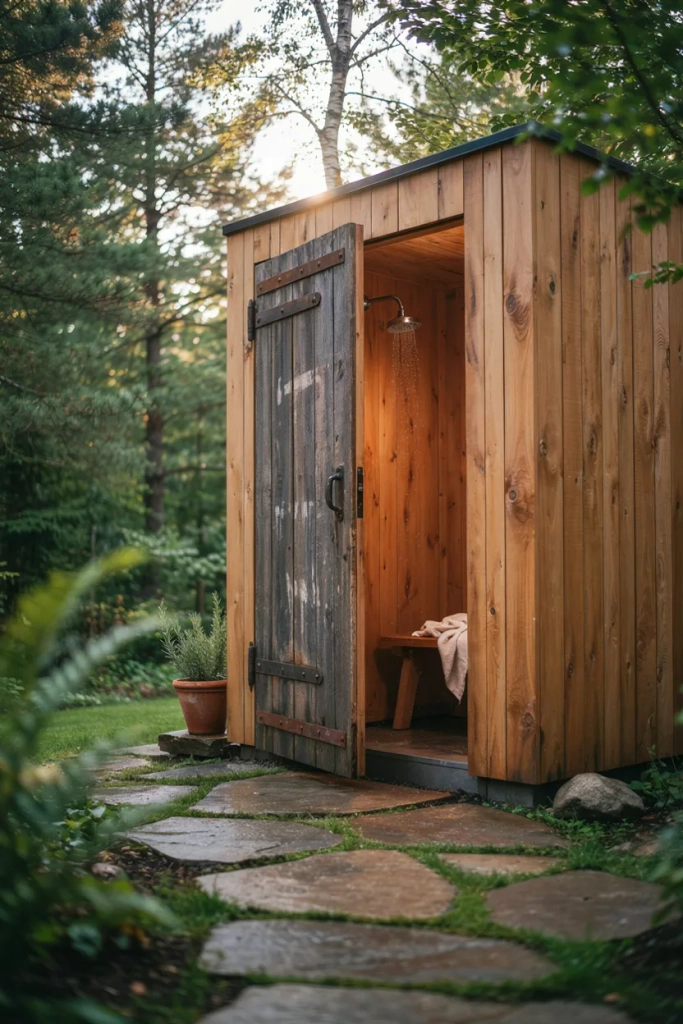 Weathered Barn Door Entrance